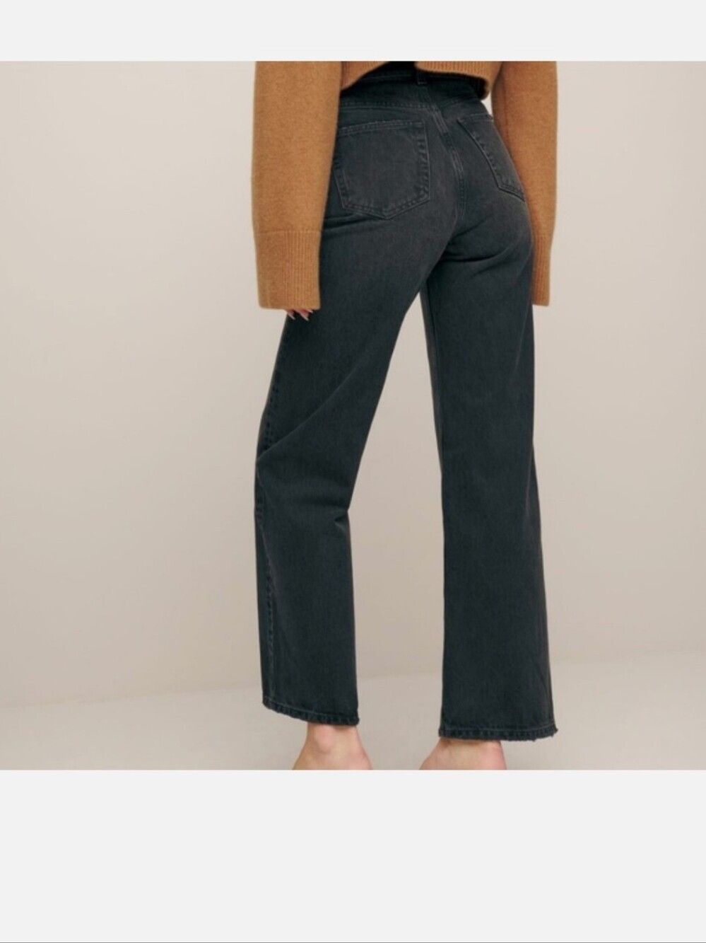 Reformation Wilder High Rise Wide Leg Jeans Gray Wash Women's Size 31 29" Inseam - Picture 2 of 6
